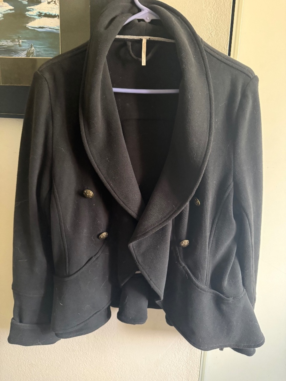 Free People Black Lightweight Jacket